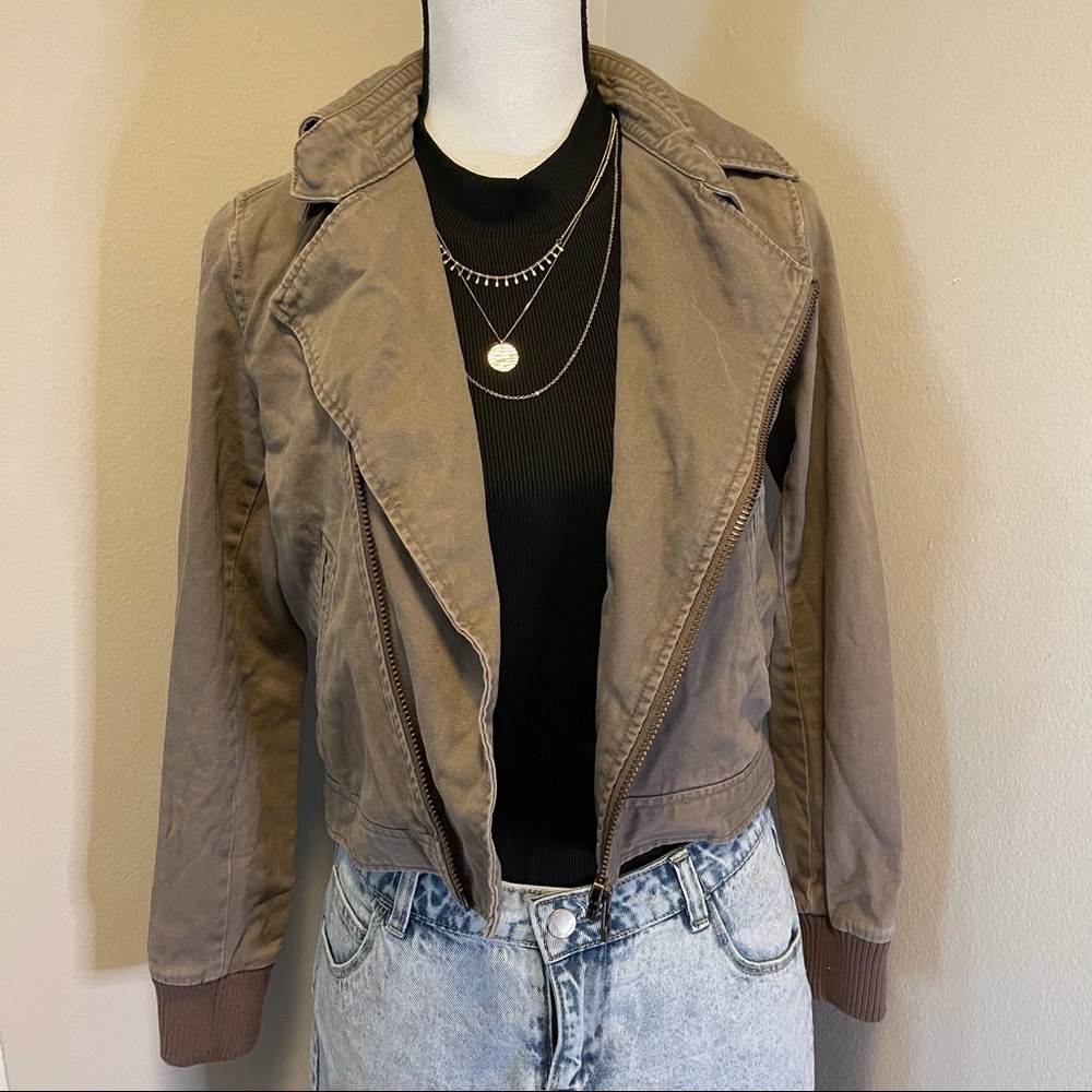 Brown Moto Jacket